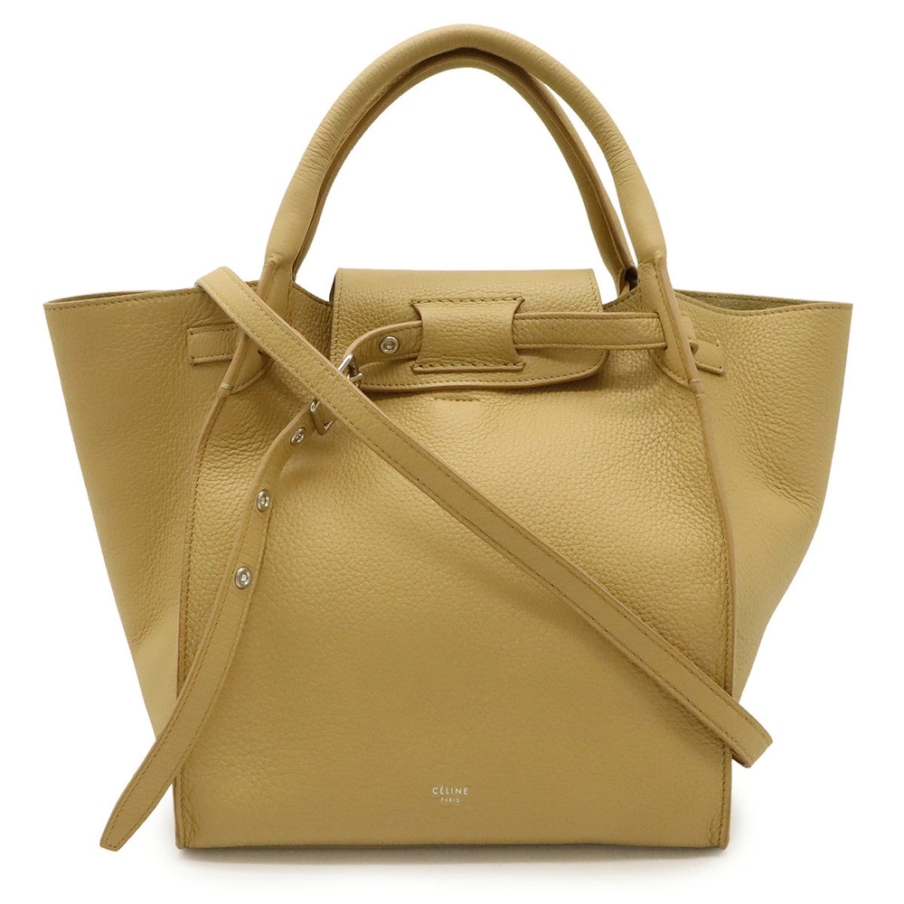 Celine Big Bag 2way Crossbody Leather Cream Beige Cream
